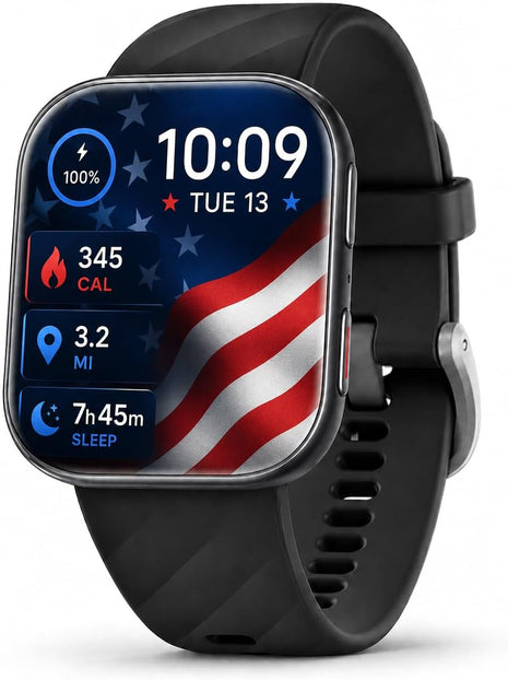 MorePro Health Fitness Tracker (Make/Answer Call), 24/7 Heart Monitor with Blood Pressure, Blood Oxygen, Sleep Tracking, 120+ Sports Modes Smart Watch with 7-Day Battery, Compatible with iOS Android