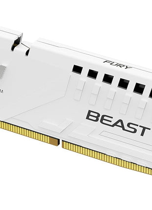 Kingston FURY Beast White 128GB (4x32GB) 5200MT/s CL40 DDR5 XMP DIMM | Overclocking | Intel XMP 3.0 | Kit of 4 | KF552C40BWK4-128