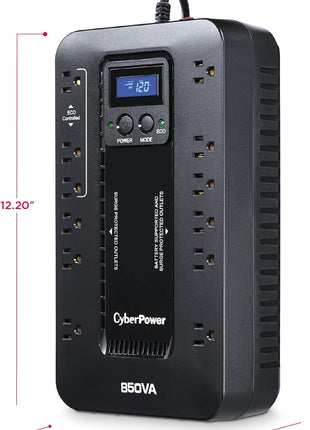 CyberPower EC850LCD Ecologic UPS Battery Backup and Surge Protector