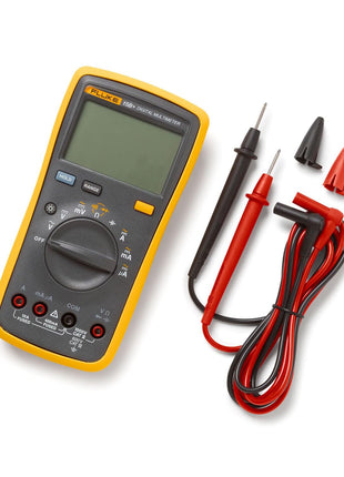 Fluke 15B+ Digital Multimeter, for Electrical Applications, Measures AC/DC Voltage and Current Measurements up to 1000V and 10A, Along with Resistance, Continuity, Diode, and Capacitance Capabilities