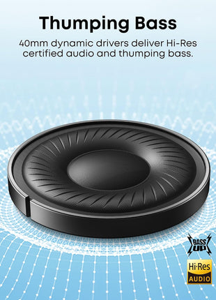 Soundcore by Anker Q20i Hybrid Active Noise Cancelling Headphones, White | Over-Ear, Bluetooth, 40H ANC Playtime, Hi-Res Audio, Big Bass, Transparency Mode, Customize via App, Travel, Home, Office