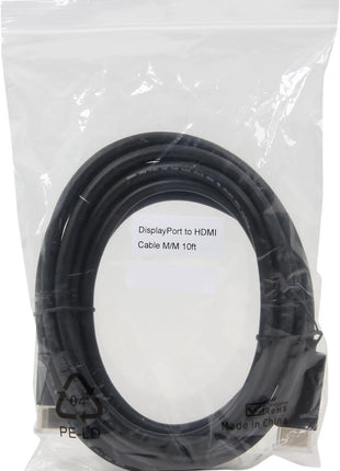 Model 4K 60Hz UHD DisplayPort to HDMI 28 AWG Cable Virtual Reality System and DP Enabled Devices - OEM (10 - Feet)