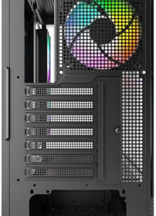 MONTECH XR Panoramic High Airflow ATX PC Case, 3 ARGB PWM Fans, Black | 420mm GPU Support, 360mm Radiator, Dual Tempered Glass, USB-C, Reverse Blade Fans, Magnetic Dust Filters, Up to 9 Fans