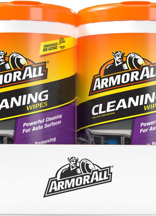 Armor All Car Cleaning Wipes, Wipes for Car Interior and Car Exterior, 90 Wipes Each