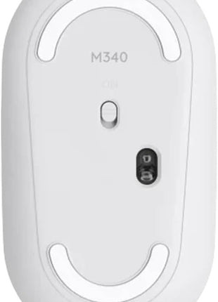 Logitech M340 Compact Ambidextrous Silent Wireless Mouse - Sheer Dream | Silent clicks, with 2.4 GHz USB-A Nano Receiver, 3 non-customizable buttons, 18-months battery, Windows Mac Chrome compatible