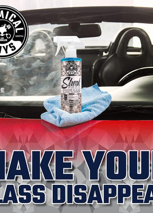 Chemical Guys Glass Cleaner Streak Free Window Spray - Works on Glass, Mirrors, Screens - Ammonia-Free, Safe on Tinted Windows, Car Windshield Cleaner for Trucks, SUVs, Home - 16 oz (Pack of 2)