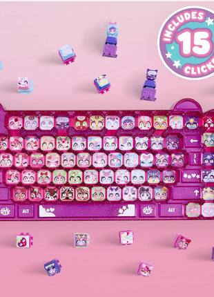 Clickeez Keyboard Mega Pack - The Ultimate Starter Set | Includes Storage Keyboard & 15 with Exclusive Mega Pack Characters | Clickable Collectibles | Ages 6+