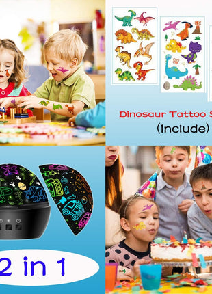 Dinosaur Night Light Toys for 3-8 Year Old Boys,2 in 1 Dino Projection for 2-10 Year Kids,Boys Girls Gifts,Suitable for Chirstmas Xmax Easter Birthday