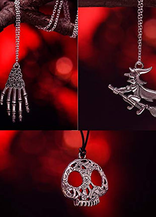 Hicarer 80 Pieces Antique Silver Pendants Charms Pendants Gothic Jewelry Making Accessory for DIY Necklace Bracelet