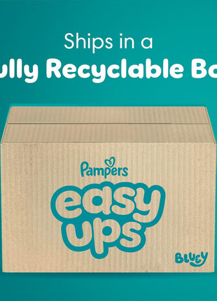 Pampers Training Pants - Easy Ups Boys & Girls Bluey - Size 3T-4T, 124 Count, Children's Potty Underwear (Packaging May Vary)