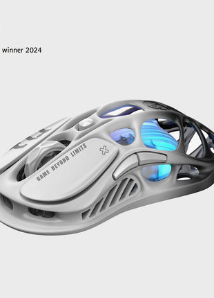 GravaStar Mercury M1 Pro Gaming Mouse, Lightweight Magnesium Alloy, 26,000 DPI, PAW3395DM Sensor, 5 Programmable Buttons, Support Wired/2.4GHz/BT, Up to 200 Hours Battery Life (Gradient Black)