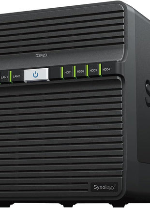 Synology DS423 Family & Business Backup - Secure File Sharing, Photo Vault & Video Surveillance (4-Bay Diskless NAS)
