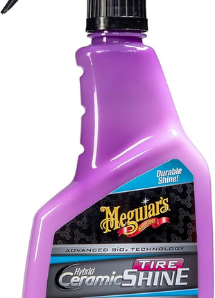 Meguiar's Hybrid Ceramic Tire Shine - Long-Lasting Shine That's Durable & Water-Resistant Hybrid Ceramic Technology - 16 Oz Spray