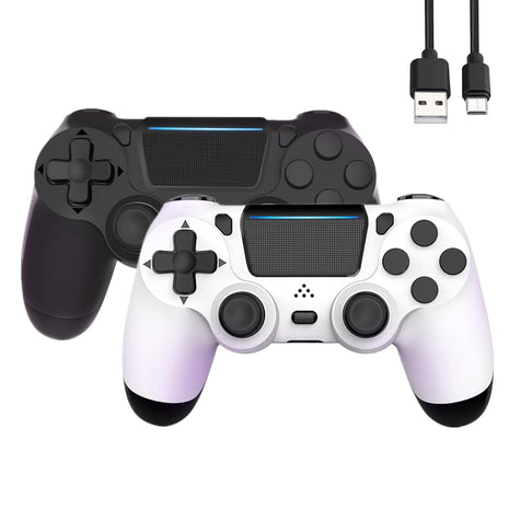 MOVONE Wireless Controller Dual Vibration Game Joystick Controller for Ps4 Controller/Slim/Pro,Compatible with PS4 Console (black)