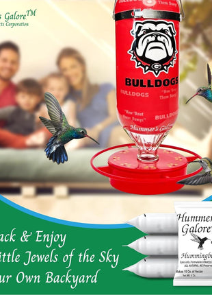 Hummer's Galore Made in USA Hummingbird Food - Ready-to-Mix Hummingbird Nectar, All-Natural Nectar Collector Formula, No Preservatives or Dyes, Makes 64 Ounces (4 Packets Included)