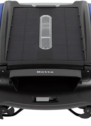Betta SE Solar Powered Automatic Robotic Pool Surface Skimmer Cleaner with 24/7 Continuous Cleaning Battery Power and Re-Engineered Twin Salt Chlorine Tolerant Motors (Blue)