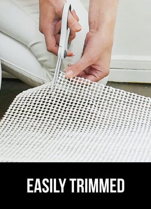 GORILLA GRIP Strong Rug Pad Gripper, US Designed, Grips Keep Area Rugs Safe and in Place, Thick, Slip and Skid Resistant Pads for Hard Floors, Under Carpet Mat Cushion and Hardwood Protection 2x3 FT