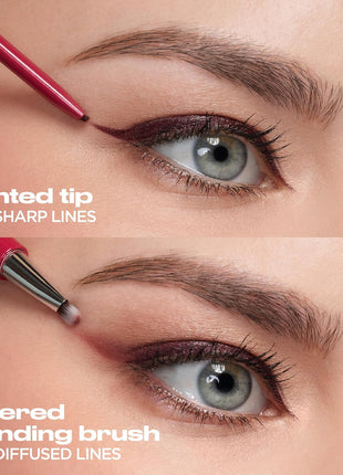 Urban Decay 24/7 Liquid Stick Waterproof Eyeliner - Smudge-Proof, Transfer-Proof, Up to 24HR Wear, Dual-Ended Retractable Gel Liner with Blending Eye Brush, Slanted Angled Tip, Vitamin E - 0.012 oz