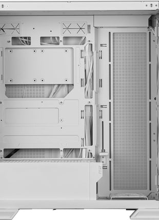 MSI MPG Velox 300R Airflow PZ White - Mid-Tower Gaming PC Case - Tempered Glass Side Panel - 2 x 160 mm Dual Layer Blades Fans - Liquid Cooling Support up to 360mm Radiator - Mesh Panel for Airflow