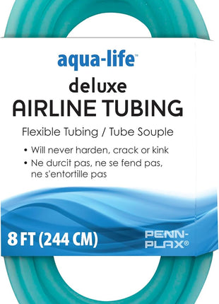 Penn-Plax Aqua-Life Standard Airline Tubing - 3/16 Inch Flexible Airline Hose for Aquarium Pumps, Fish Tank Line for Air Stones & Filters - Safe for Freshwater & Saltwater - 25 ft Long, Clear