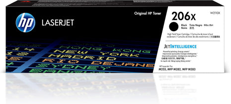 HP 206X Black Toner Cartridge | Works with Color LaserJet Pro M255, MFP M282, M283 Series | W2110X