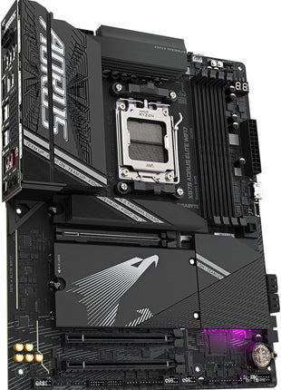 GIGABYTE X870 AORUS Elite WIFI7 AMD AM5 LGA 1718 Motherboard, ATX, DDR5, 4X M.2, PCIe 5.0, USB4, WIFI7, 2.5GbE LAN, EZ-Latch, 5-Year Warranty