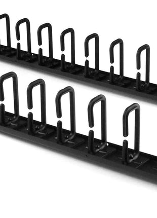 StarTech 2-Pack 20U Vertical Server Rack Cable Management with D-Ring Hooks, 40U Network Rack Cord Manager Panels, 2x 3ft (91cm) Wire Organizers