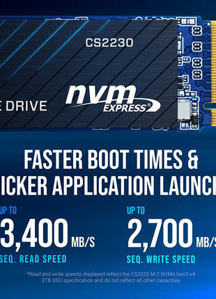 PNY CS2230 500GB M.2 NVMe Internal Solid State Drive (SSD) - M280CS2230-500-RB