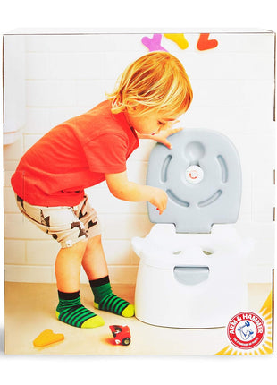 Munchkin® Arm & Hammer Multi-Stage 3-in-1 Potty Seat, (Potty Chair, Trainer Ring and Step Stool), Grey