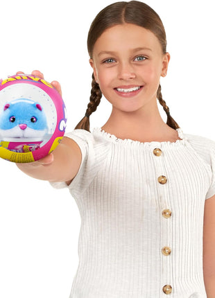 Pets Alive Hamstermania (Blue) by ZURU Hamster, Electronic Pet, 20+ Sounds Interactive, Hamster Ball Toy for Girls and Children