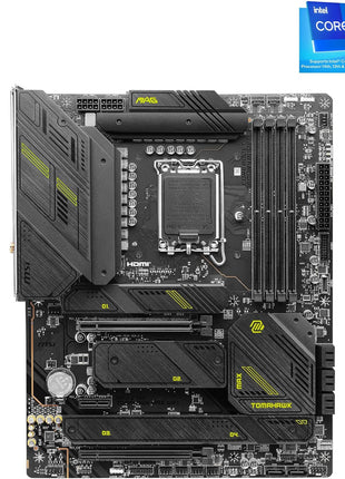 MSI MAG Z790 Tomahawk MAX WiFi Gaming Motherboard (Supports 12th/13th/14th Gen Intel Processors, LGA 1700, DDR5, PCIe 5.0, M.2, SATA 6G, 2.5Gbps LAN, USB 3.2 Gen2, Wi-Fi 7, Bluetooth 5.4, ATX)