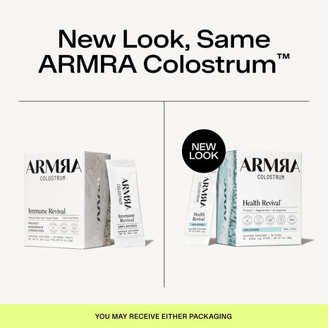 ARMRA Colostrum Powder, Unflavored, 30 Serving Travel Sticks