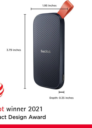 SANDISK 1TB Portable SSD - Up to 800MB/s, USB-C, USB 3.2 Gen 2, Updated Firmware - External Solid State Drive - SDSSDE30-1T00-G26