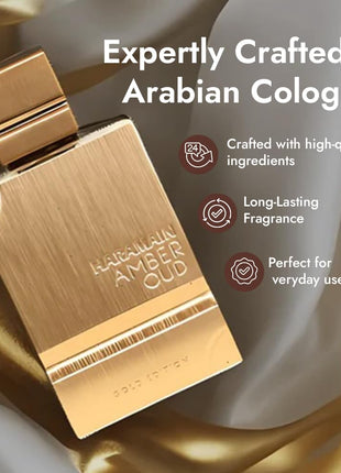 Al Haramain Amber Oud Arabic Long Lasting Perfume for Women & Men, 2 oz