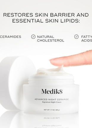 Medik8 Advanced Night Eye Cream Duo, Peptide & Caffeine Overnight Under Eye Moisturizer Set - 2 pc