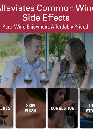 PureWine The Wand Wine Purifier, Removes Histamines & Sulfites-8 Pink Wands | Wine Wand Filters Before You Drink; Remove Sulfites & Histamines; Helps Wine Allergies & Headaches. Purifies 3 glasses/wand