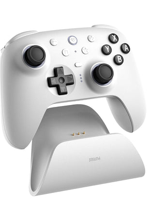 8BitDo Ultimate 2 Bluetooth Controller for Switch/Switch 2 & Windows PC, Switch Pro Controller with TMR Joysticks, Switchable Hall Effect/Tactile Triggers, Vibration and Motion Control - White