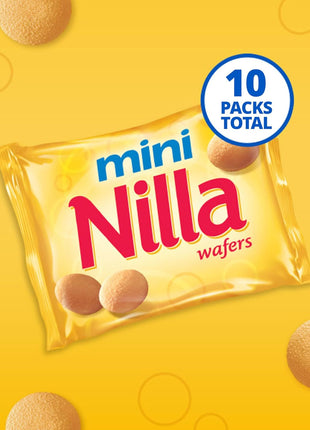 NILLA Wafers Mini Cookies, Vanilla Wafers, 10 Snack Packs