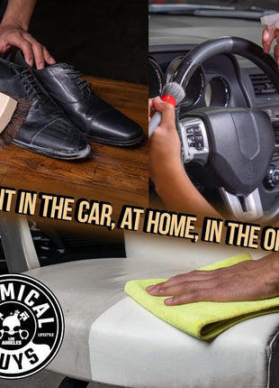 Chemical Guys Leather Cleaner and Conditioner Kit - Car Cleaner and Conditioner, Safely Cleans & Conditions Leather Car Interiors, Furniture, Shoes, Boots, Bags, Apparel & More, 2 Bottles (16 oz Each)