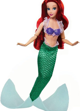 Disney Store Official Ariel Story Doll - 11 Inches - Includes Coloring Book and Additional Dress, Princess Doll in Classic Outfit, Disney Princess Toys