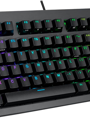 ASUS TUF Gaming K3 Gen II Wired USB Gaming Keyboard – 97-Key Compact Layout, Optical-Mechanical Red (Linear) Switches, PBT Keycaps, Detachable Top Plate, IP57 Waterproofing, PC/Mac Support - Black