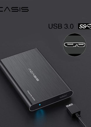 ACASIS 500GB USB3.0 2.5" Portable External Hard Drive for Desktop Laptop HDD Hard Disk (500GB, Black)