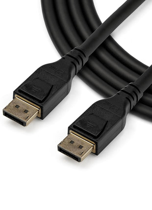 StarTech.com 10ft (3m) VESA Certified DisplayPort 1.4 Cable, 8K 60Hz HBR3 HDR, UHD DisplayPort Monitor Cord, Ultra HD 4K 120Hz DP 1.4 Video Cable M/M DP Connector