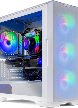 Skytech Eclipse Gaming PC Desktop, Ryzen 7 9800X3D 4.7 GHz (5.2 GHz Turbo), AMD RX 9070 XT 16GB, X670 Board, 2TB Gen4 NVMe SSD, 32GB DDR5 RAM 6000 RGB, 1000W Gold PSU, Wi-Fi, Win 11
