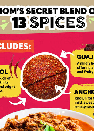 EZ Bombs Birria Bomb Seasoning, Pack of 2 – Authentic Mexican Spice Mix for Tacos, Burritos, Nachos, and Quesadillas – Made with Real Chiles, Herbs, and Spices for Quick and Flavorful Meals