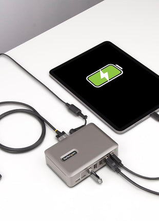 StarTech.com 10-Port USB-C Hub - 8X USB-A/2x USB-C - Self-Powered w/65W Power Supply - USB 3.1 10Gbps - Desktop/Laptop USB Hub w/USB-IF Certified 3ft Locking Cable, USB C Splitter, TAA
