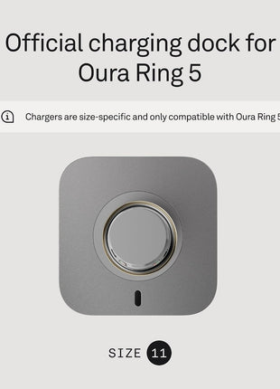 Oura Ring 5 Official Charging Dock - Size 11