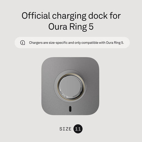 Oura Ring 5 Official Charging Dock - Size 11