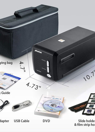 Plustek OpticFilm 8200i SE , 35mm Film & Slide Scanner. 7200 dpi / 48-bit Output. Integrated Infrared Dust/Scratch Removal. Bundle Silverfast SE Plus 9 , Support Mac and PC.