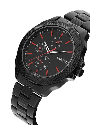 United Colors of Benetton Men Black Round Dial Analog Watch - UWUCG1703